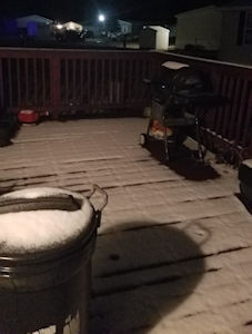 back deck, left corner